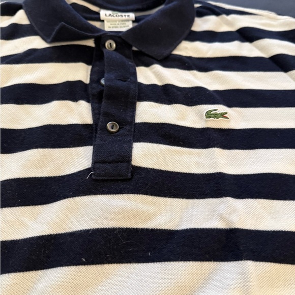 Lacoste Black and White Polo Shirt - Picture 2 of 4